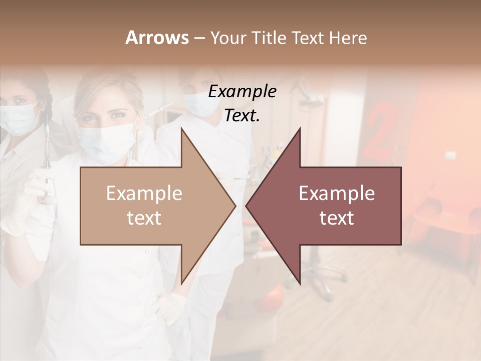 Person Needle White PowerPoint Template