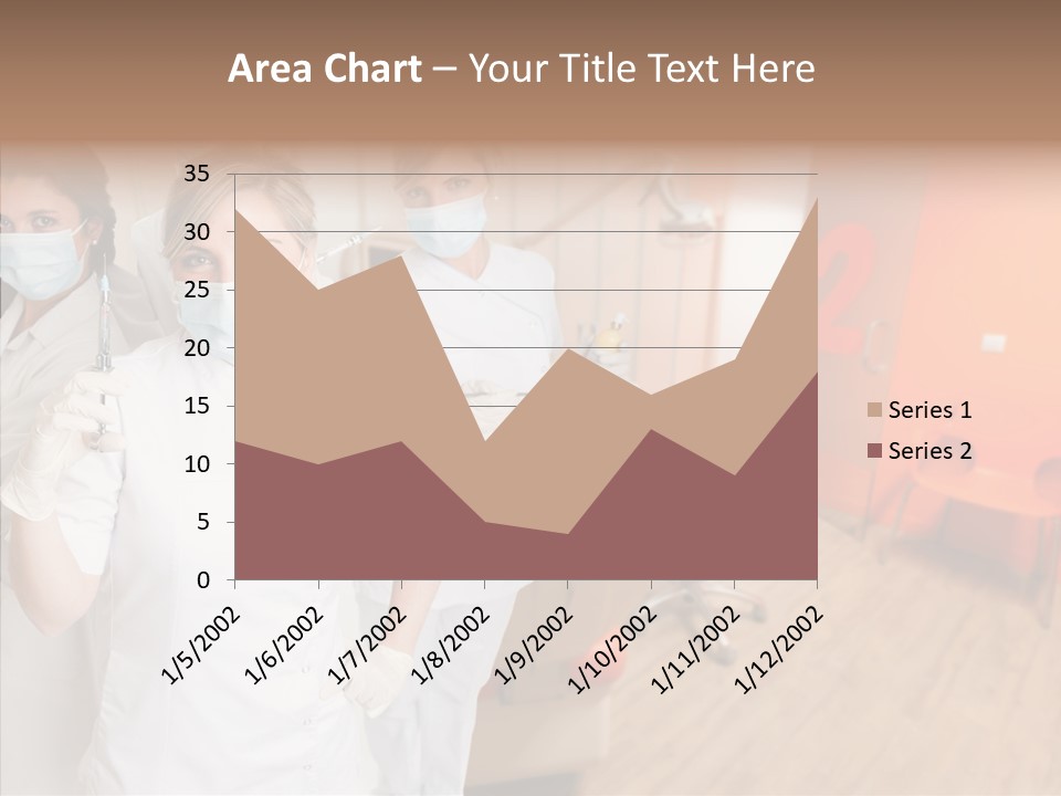 Person Needle White PowerPoint Template