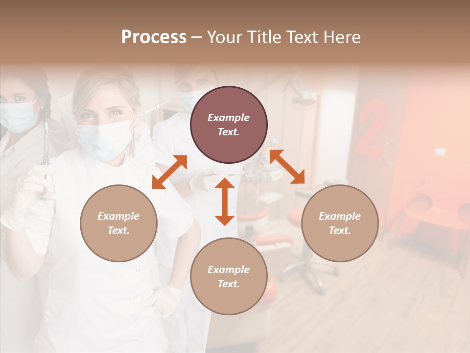 Person Needle White PowerPoint Template