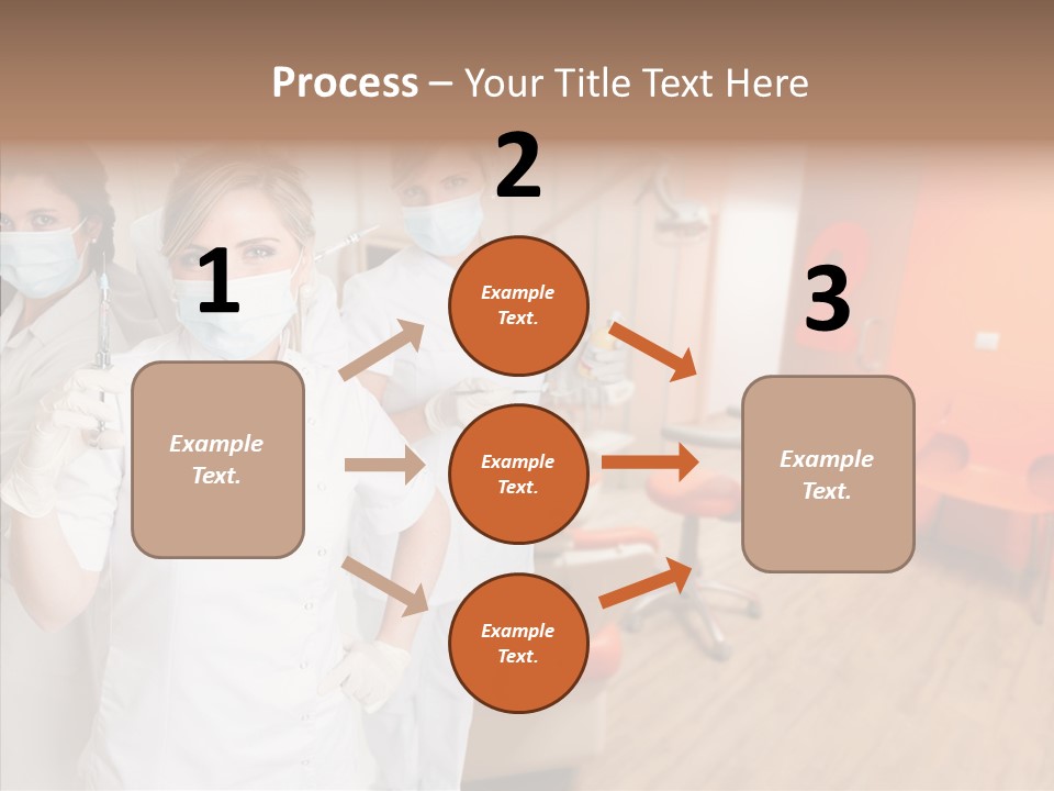 Person Needle White PowerPoint Template