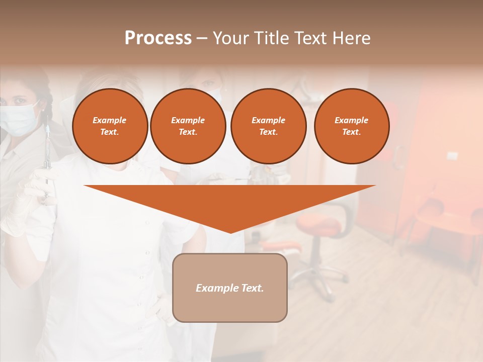 Person Needle White PowerPoint Template