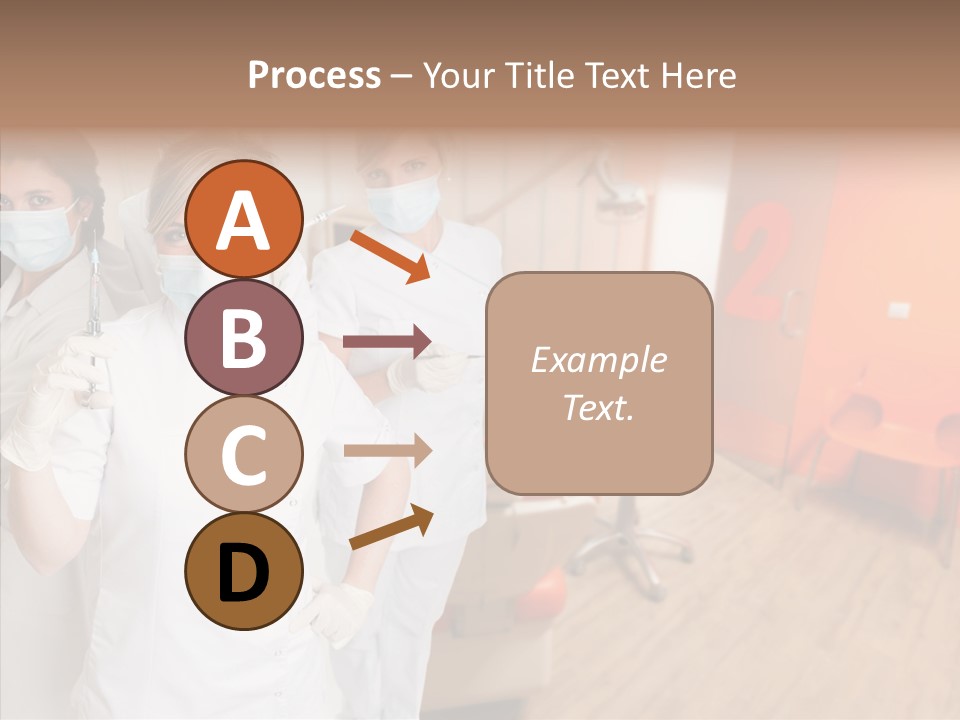 Person Needle White PowerPoint Template