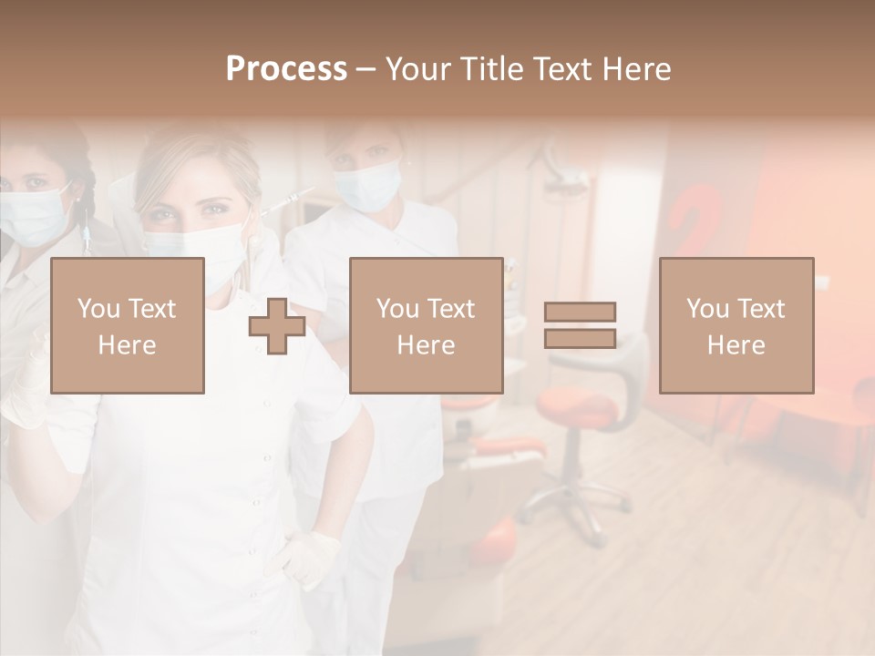 Person Needle White PowerPoint Template