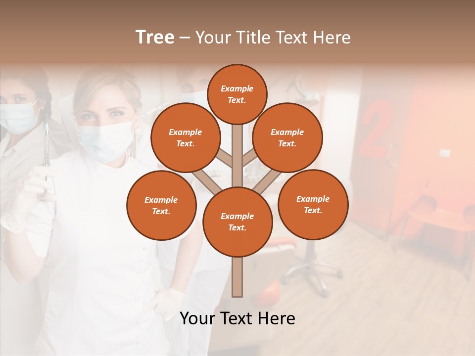 Person Needle White PowerPoint Template