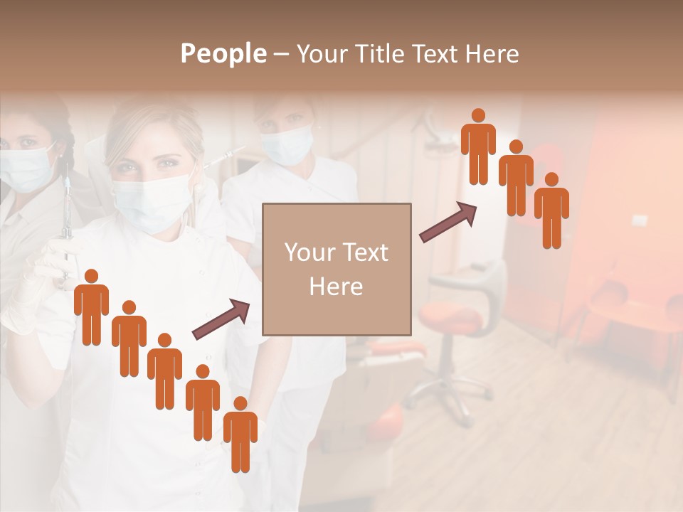 Person Needle White PowerPoint Template