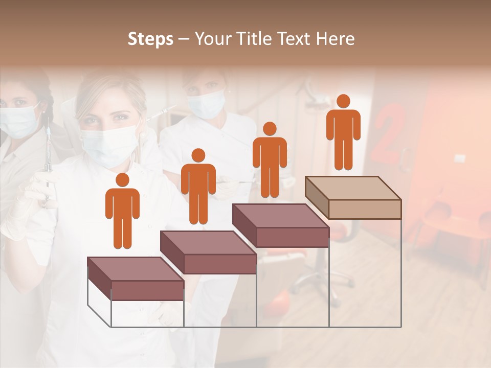 Person Needle White PowerPoint Template
