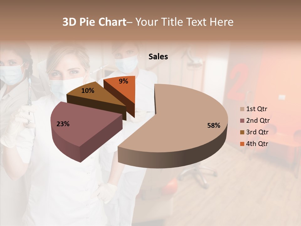 Person Needle White PowerPoint Template