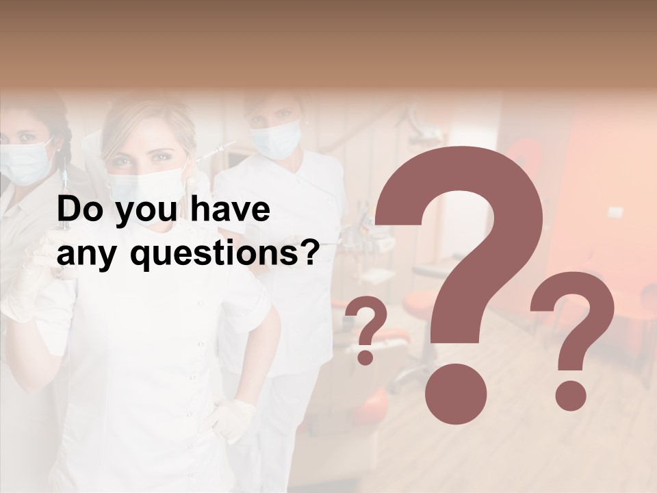 Person Needle White PowerPoint Template