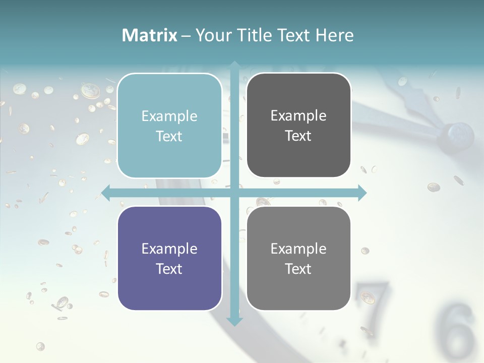 Clock Time Finance PowerPoint Template