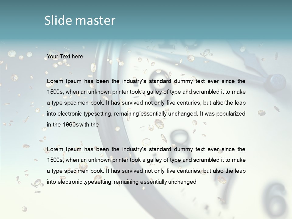 Clock Time Finance PowerPoint Template