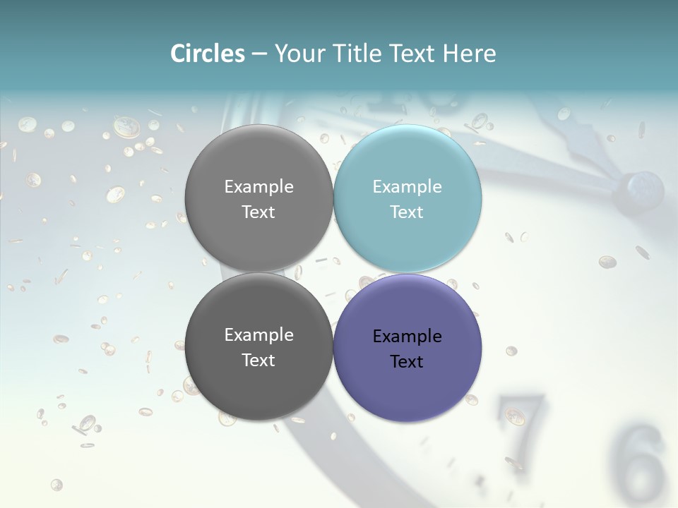 Clock Time Finance PowerPoint Template