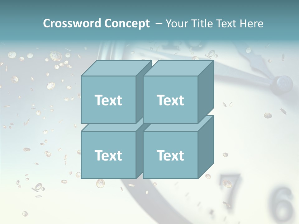 Clock Time Finance PowerPoint Template