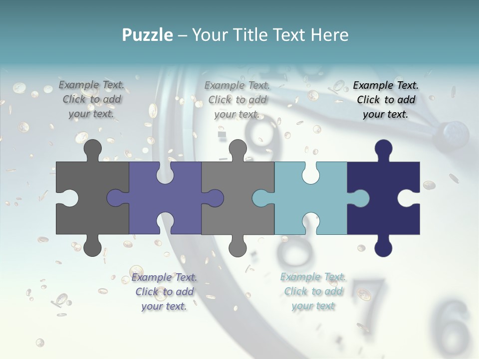 Clock Time Finance PowerPoint Template