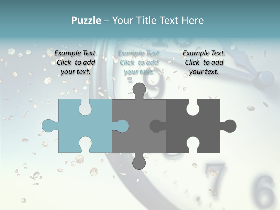 Clock Time Finance PowerPoint Template