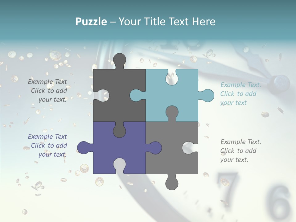 Clock Time Finance PowerPoint Template