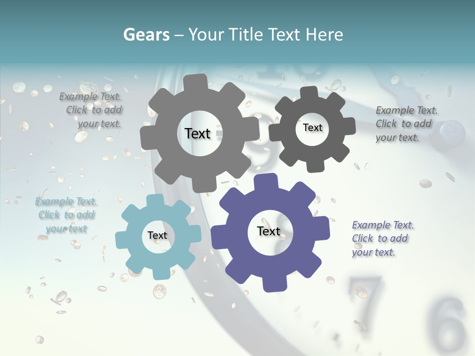 Clock Time Finance PowerPoint Template