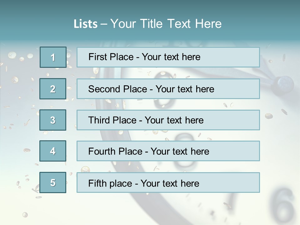 Clock Time Finance PowerPoint Template