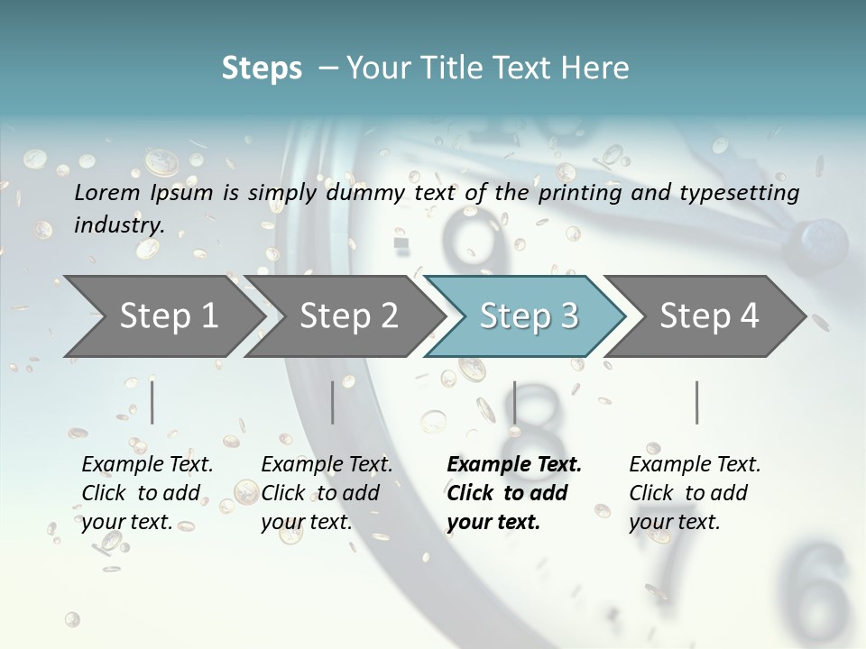 Clock Time Finance PowerPoint Template