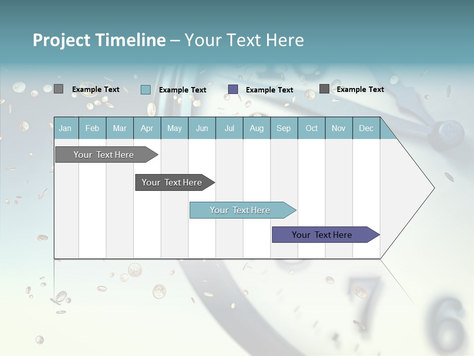 Clock Time Finance PowerPoint Template