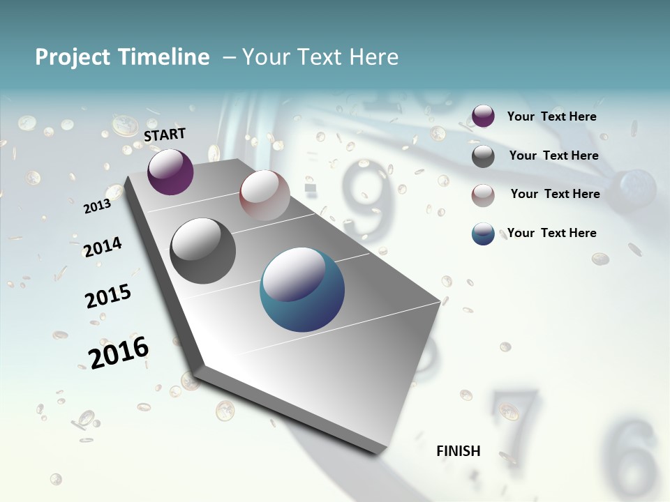 Clock Time Finance PowerPoint Template
