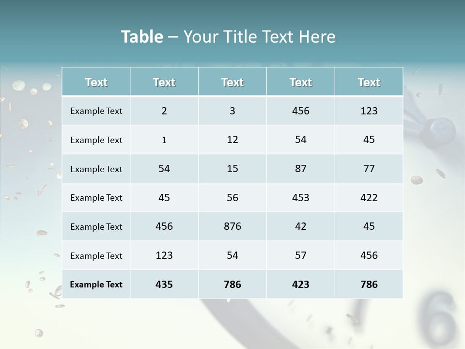 Clock Time Finance PowerPoint Template