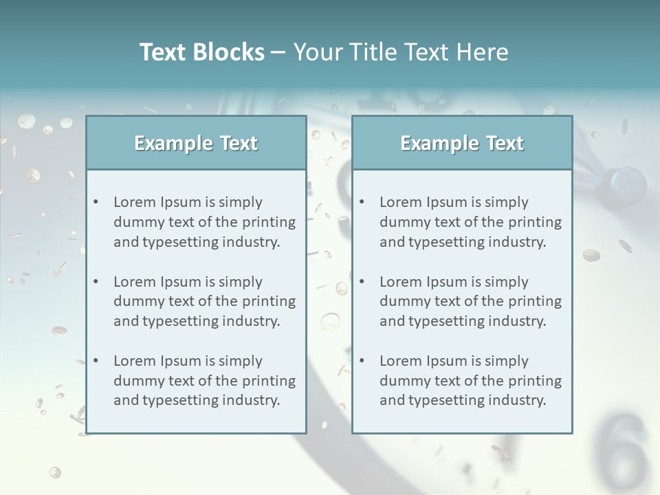 Clock Time Finance PowerPoint Template