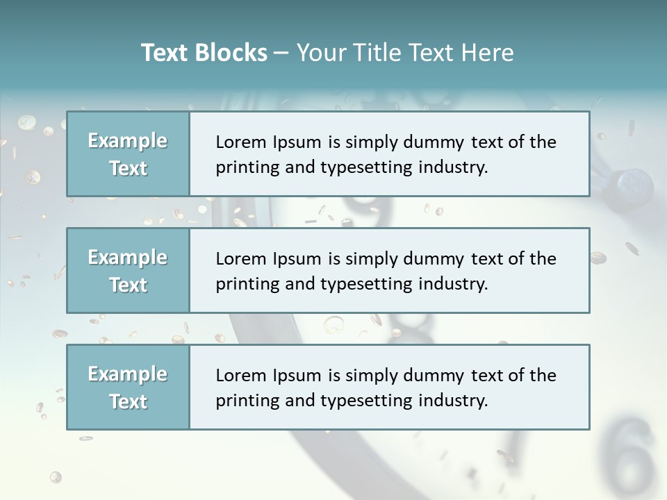 Clock Time Finance PowerPoint Template