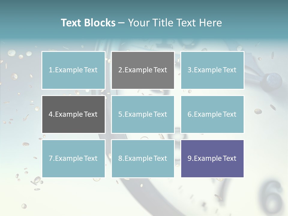 Clock Time Finance PowerPoint Template