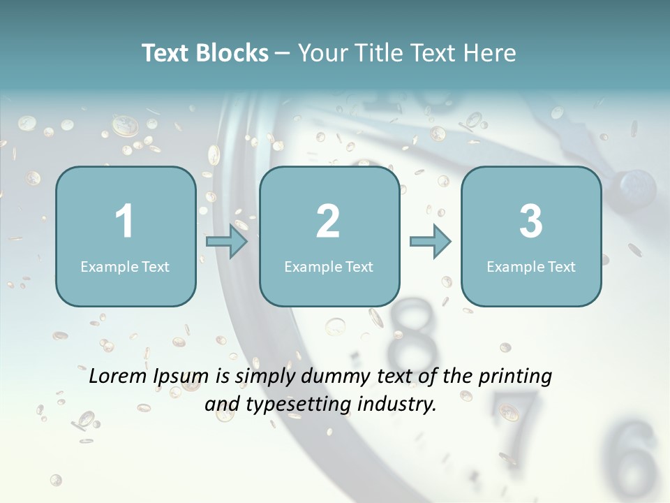 Clock Time Finance PowerPoint Template