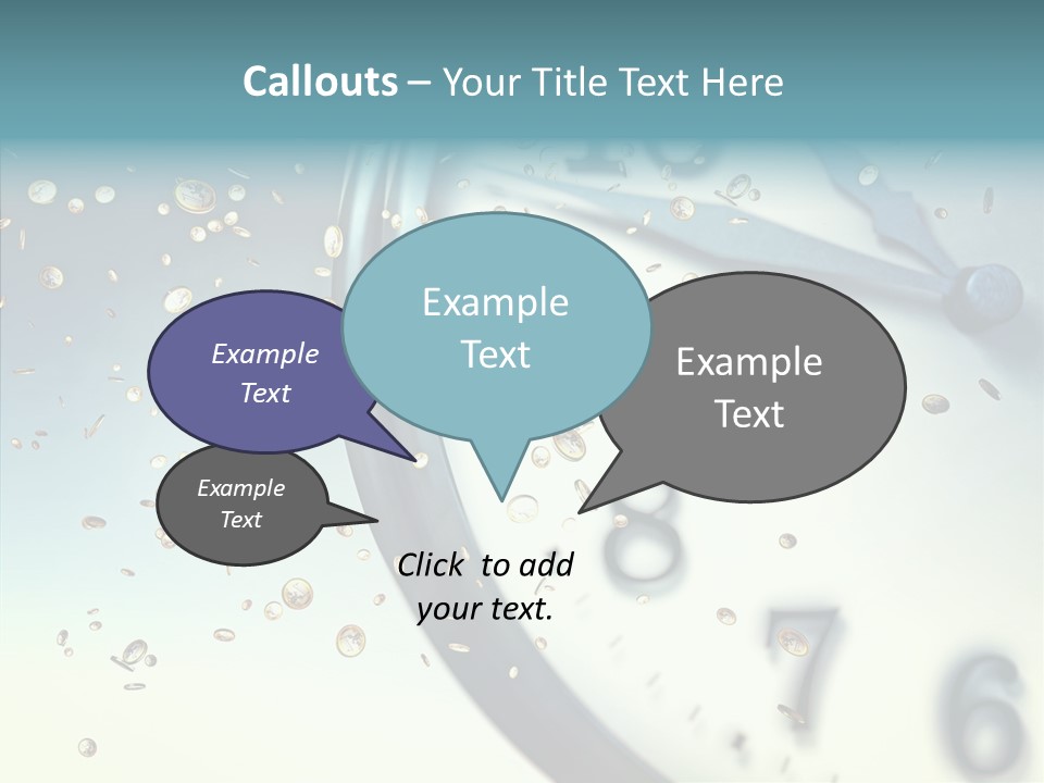 Clock Time Finance PowerPoint Template