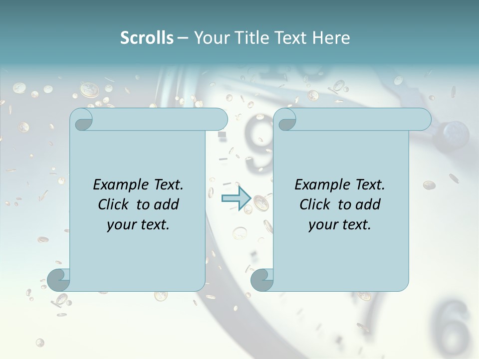 Clock Time Finance PowerPoint Template