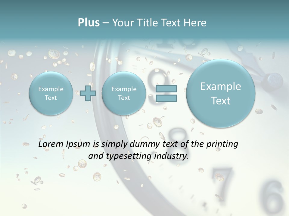 Clock Time Finance PowerPoint Template