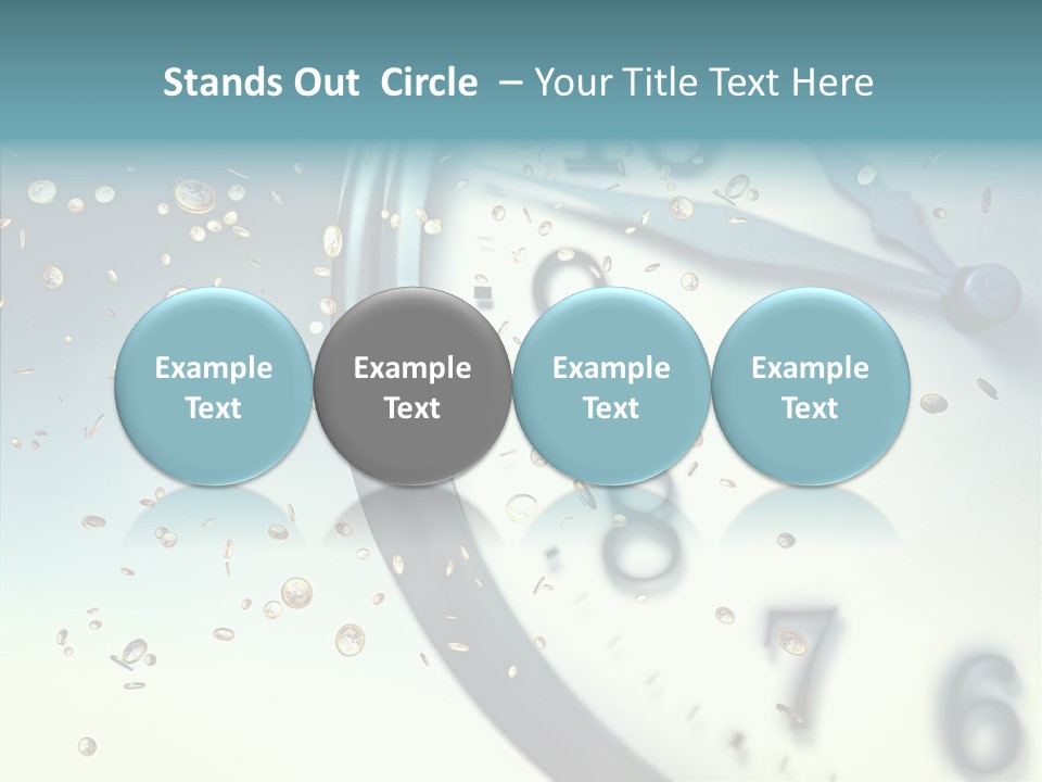 Clock Time Finance PowerPoint Template