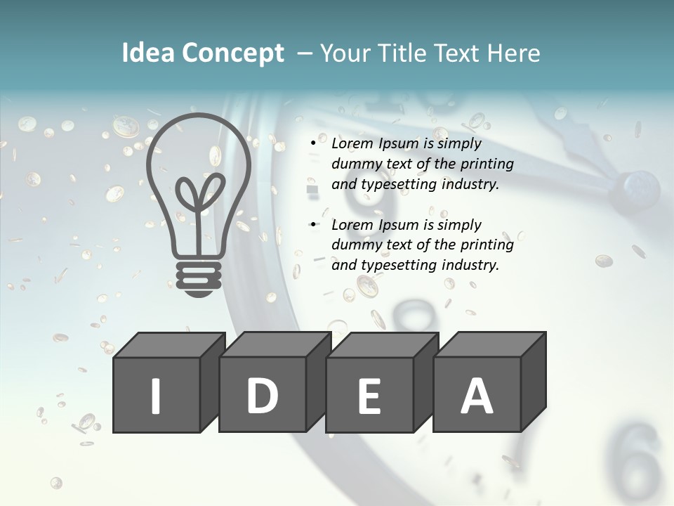 Clock Time Finance PowerPoint Template