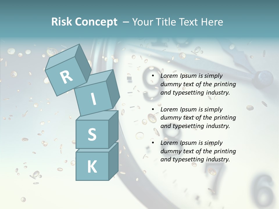 Clock Time Finance PowerPoint Template