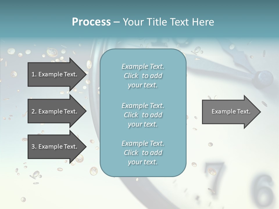 Clock Time Finance PowerPoint Template