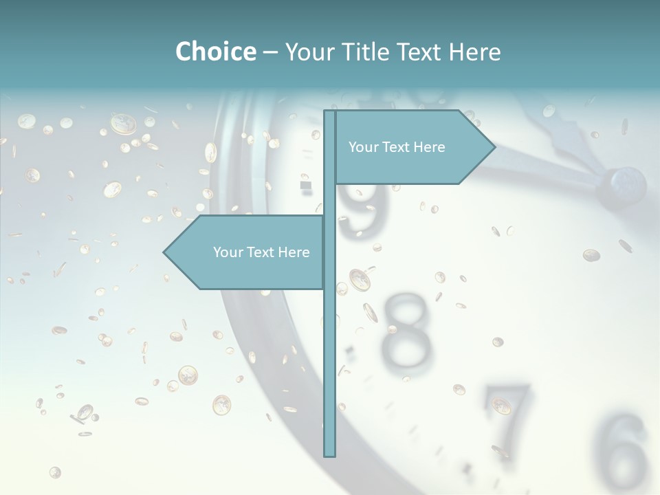Clock Time Finance PowerPoint Template