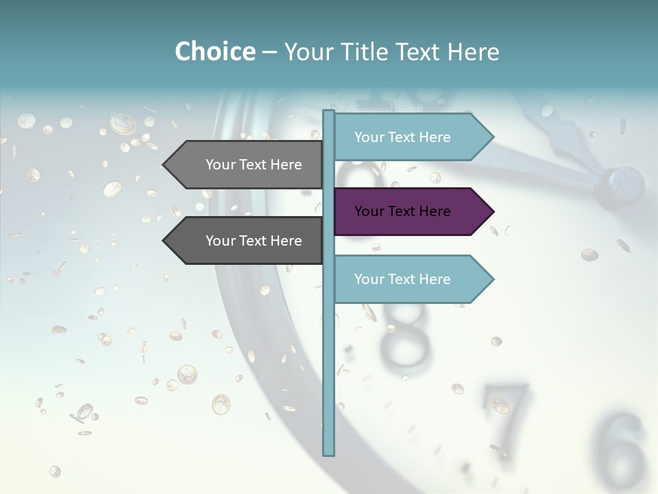 Clock Time Finance PowerPoint Template
