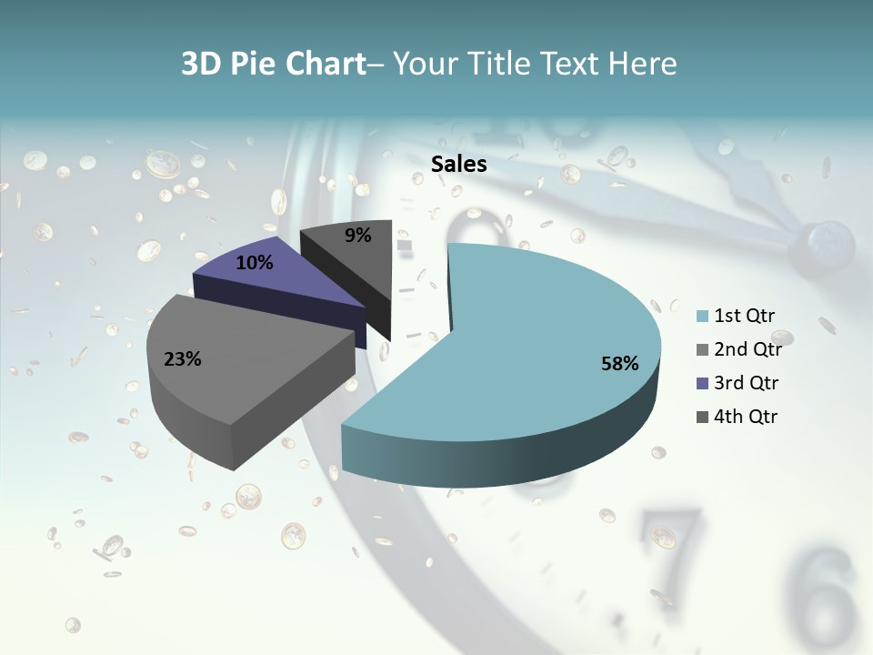 Clock Time Finance PowerPoint Template
