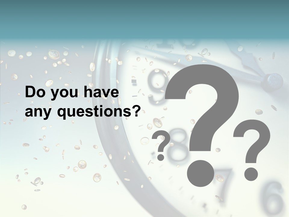 Clock Time Finance PowerPoint Template