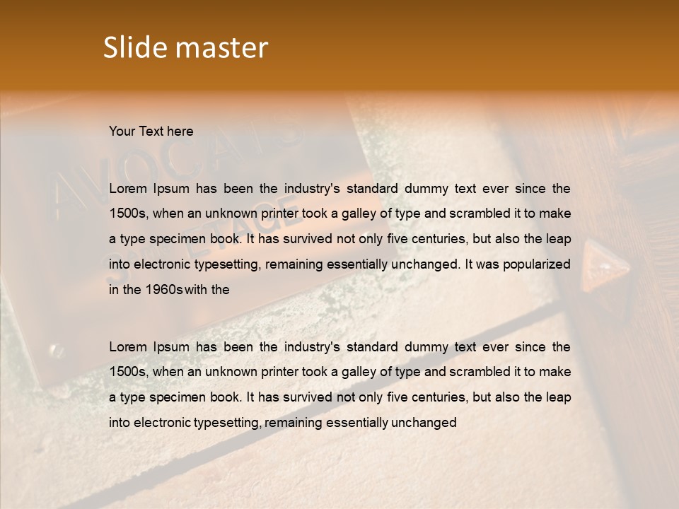 Wealth Monument Plate PowerPoint Template