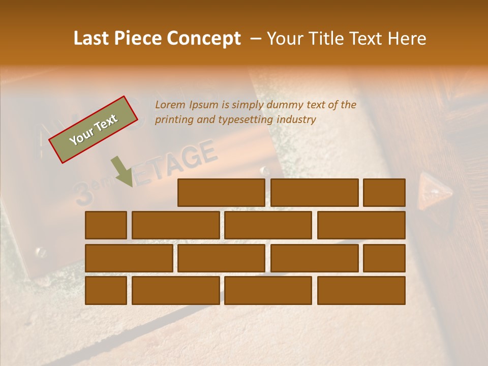 Wealth Monument Plate PowerPoint Template