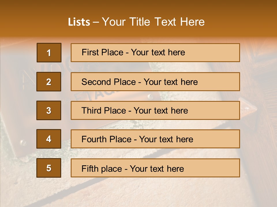 Wealth Monument Plate PowerPoint Template