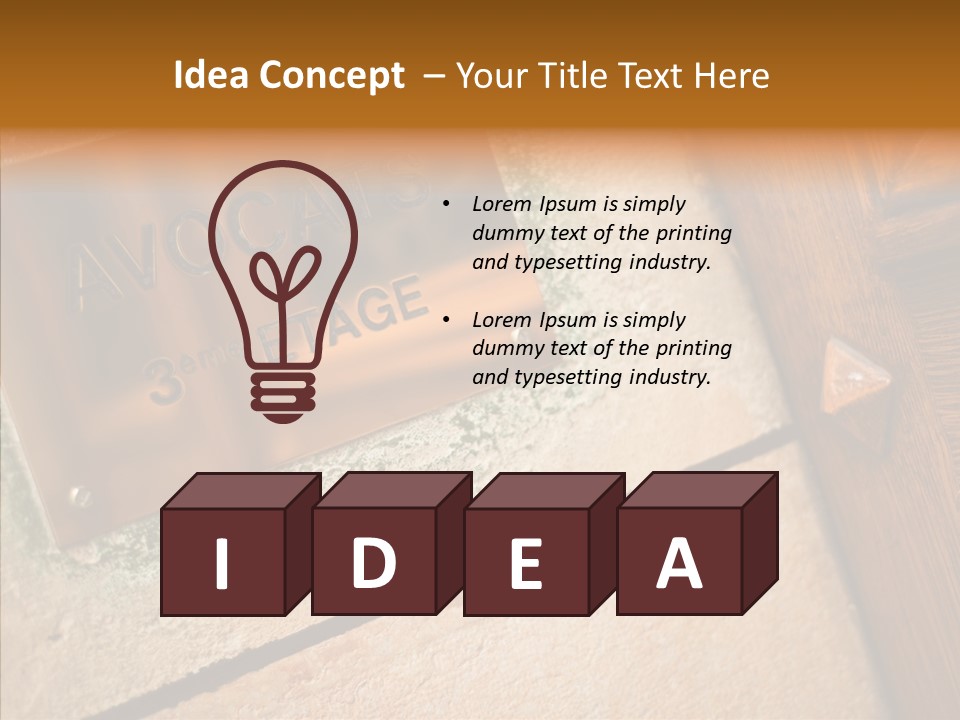 Wealth Monument Plate PowerPoint Template