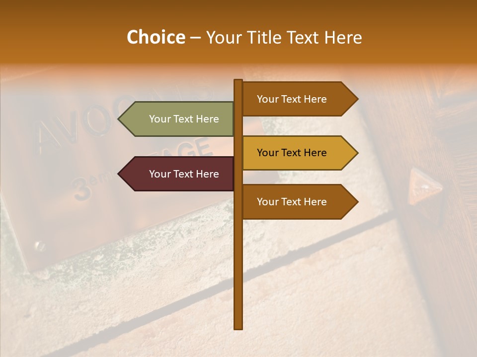 Wealth Monument Plate PowerPoint Template