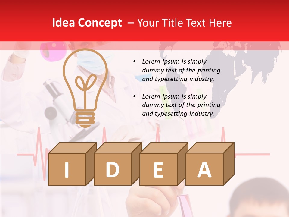 Doctor Scientist Working PowerPoint Template