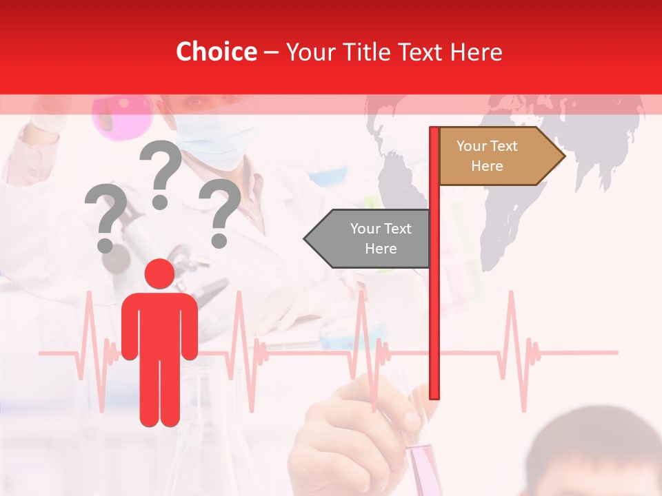 Doctor Scientist Working PowerPoint Template