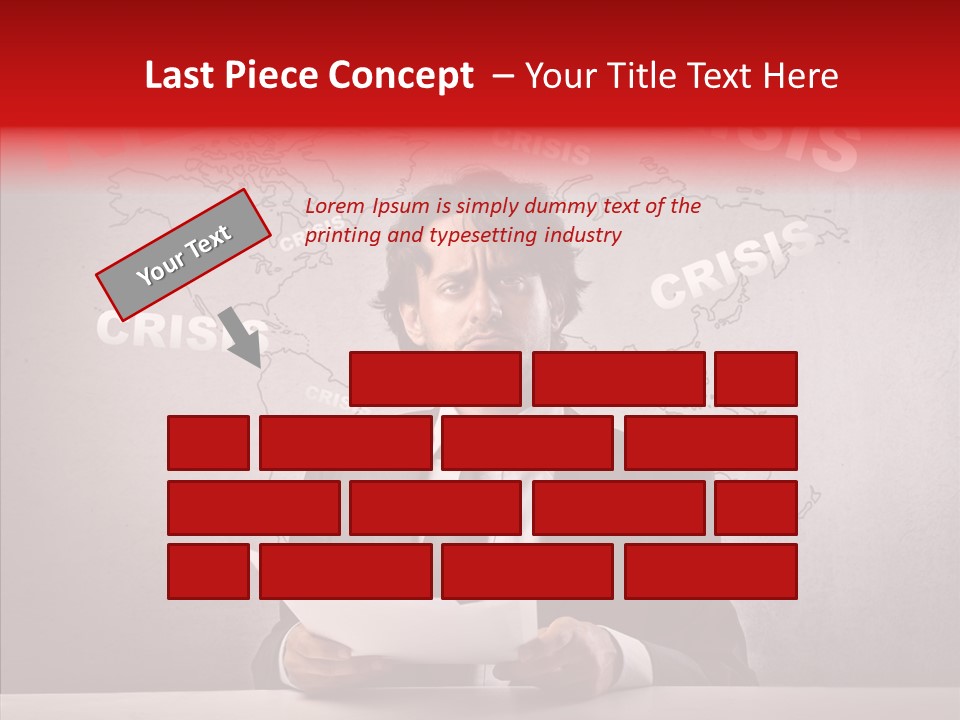 Man Pressman Crisis PowerPoint Template