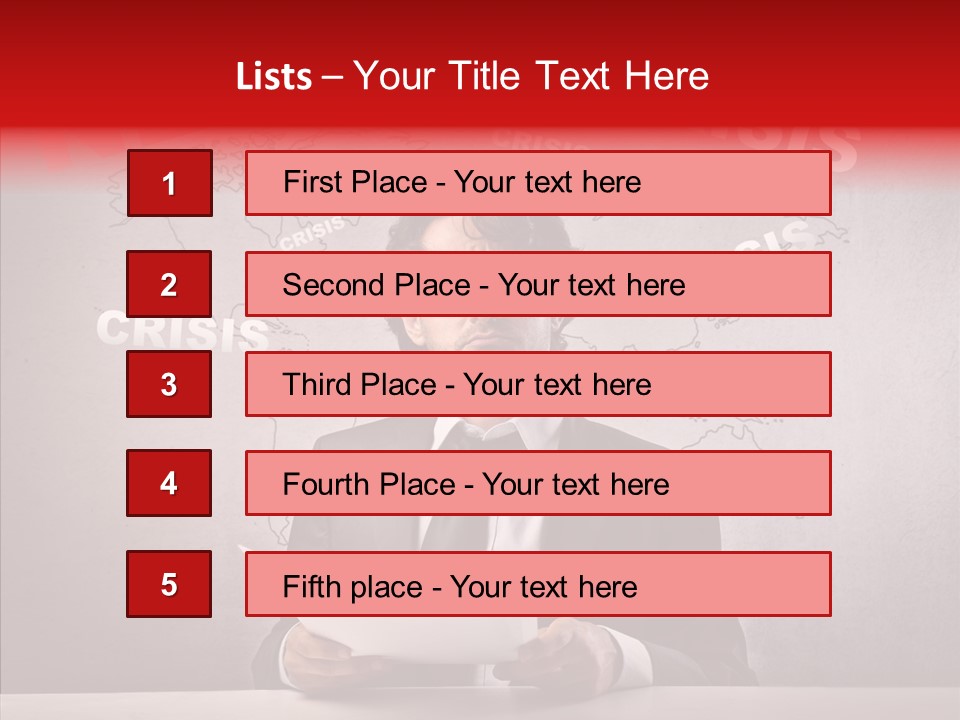 Man Pressman Crisis PowerPoint Template
