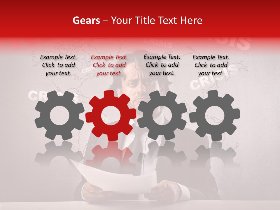 Man Pressman Crisis PowerPoint Template